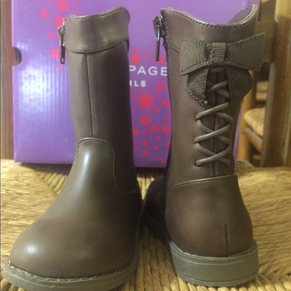 NWT Girl’s Lil Bianca Dark Brown Rampage Boots, 6M